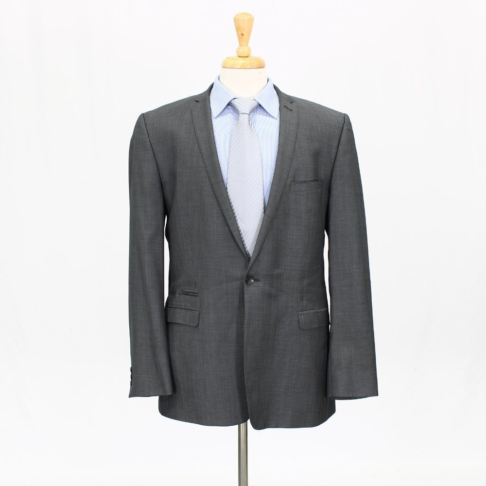 Gibson London 42R Gray HB 1-Button Sport Coat Blazer Jacket G025